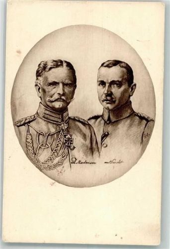 Generalfeldmarschall August von Mackensen und Generaloberst Hans von Seeckt in Uniform mit Eisernes Kreuz