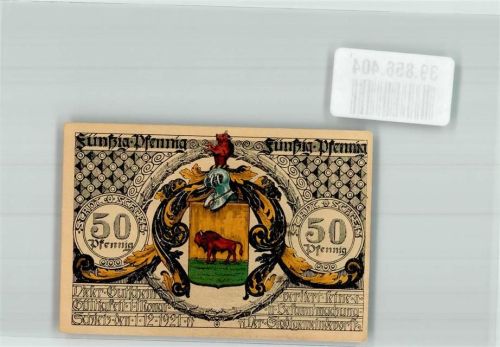 Schleiz 1921 50 Pfennig Portrait Johann Friedrich Böttger