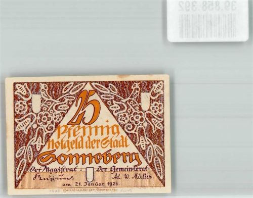Sonneberg 1921 25 Pfennig Nr. 64668