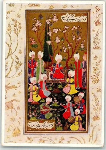 Emir Schahi Thronszene eines osmanischen Prinzen Natioanalbibliothek Wien