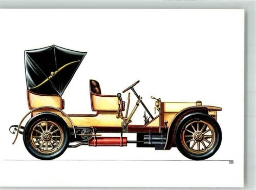 1987 Oldtimer Simplex Tourenwagen, 1902 Planet Verlag sign. Swoboda