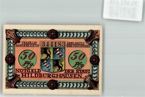 Hildburghausen 1921 50 Pfg Nr. 344183
