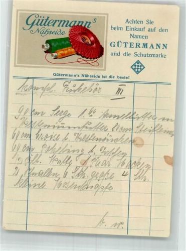 Gutach Gütermann's Nähseide Bestellzettel KEINE AK