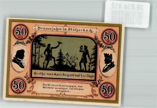 Stützerbach 1921 50 Pfennig Brausejahre