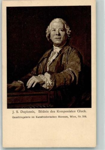 Wien Christoph Willibald Gluck sign. Duplessis J.S. Museum Nr.588