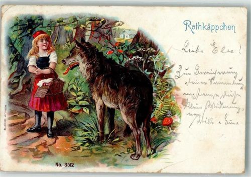 1899 Wolf Fliegenpilze Nr.3512 Lithographie