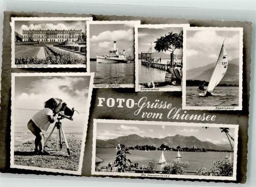 Chiemsee 1964 Kleinkind beim Fotografieren