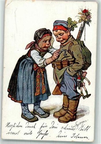 1916 Kind Uniform Tracht Bayern Verlag Siegfried Bäcker Nr. 13