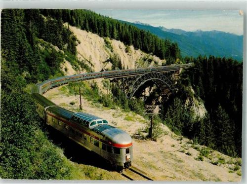 1978 CP Rail Scenic dome train The Canadian crossing Stoney Creek Bridge
