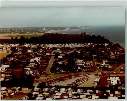Bliesdorf Foto Original aus Archiv eines Ansichtskartenverlags Fliegeraufnahme Ferienhäuser CampingplatzOrt handschriftlich