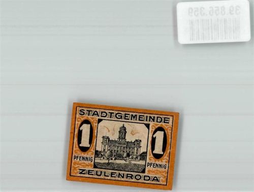 Zeulenroda 1920 1 Pfennig Rathaus