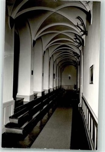 Waldleiningen Gang im Sanatorium Schloss Waldleiningen Foto Original aus Archiv eines Ansichtskartenverlags Ort handschriftlich