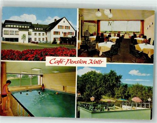 35767 W6349 Breitscheid , Hess - Cafe Pension Kolb Schwimmbad