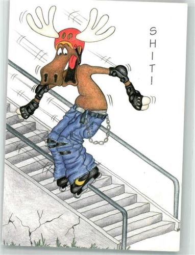 Humor Elch vermenschlicht