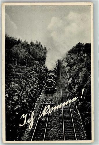 1935 Ich komme! Bahnpost Würzburg-München