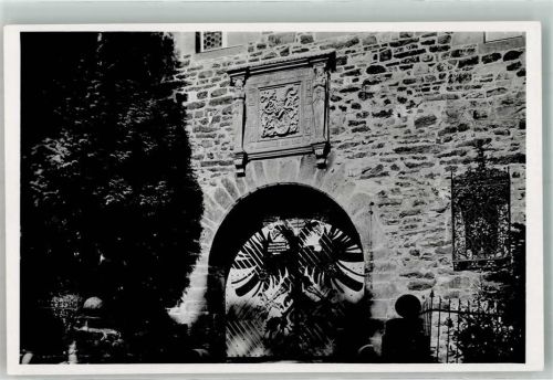 Friedewald Burg Ort handschriftlich Foto Original aus Archiv eines Ansichtskartenverlags
