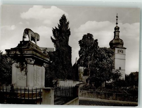Enkenbach-Alsenborn Ev. Kirche mit Kriegerdenkmal