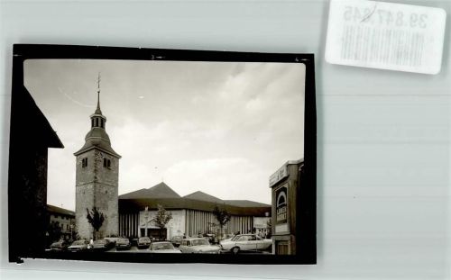 74706 W6960 Osterburken FOTO KEINE AK Kath. Kirche Auto Ort handschriftlich Foto Original aus Archiv eines Ansichtskartenverlags