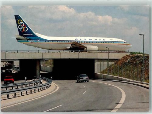 München Rollbrücke d. Flughafen Oldtimer Omnibus