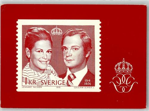 1979 Staatsbesuch von König Carl XVI Gustav und Königin Silvia in Deutschland Abbildung einer Sonderbriefmarke