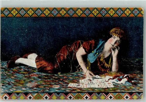Kartenspiel Frau