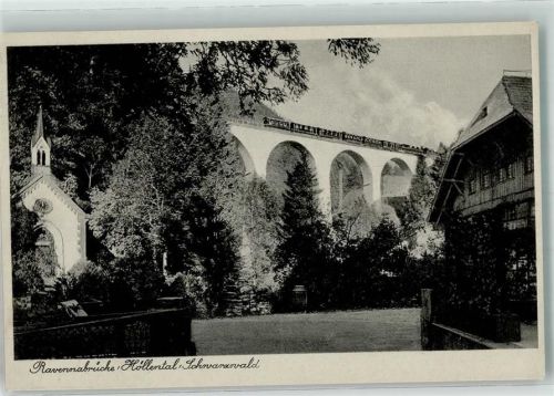Höllental Viadukt Eisenbahn Ravennabrücke Kapelle