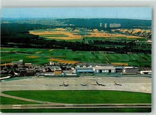 Stuttgart Fliegeraufnahme Flugzeuge