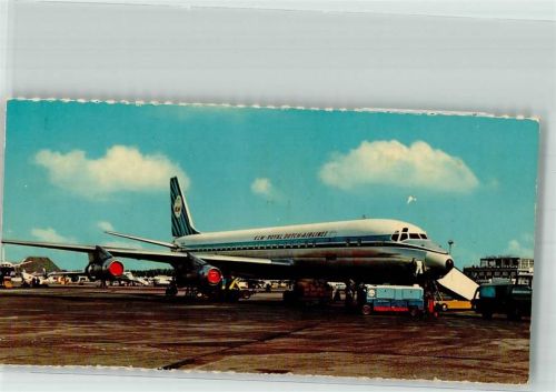 Amsterdam Flugzeug McDonnell Douglas Jet Trader der Royal Dutch Airlines auf dem Flugfeld