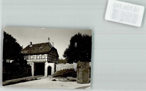 Hochheim Denkmal Ort handschriftlich Foto Original aus Archiv eines Ansichtskartenverlags