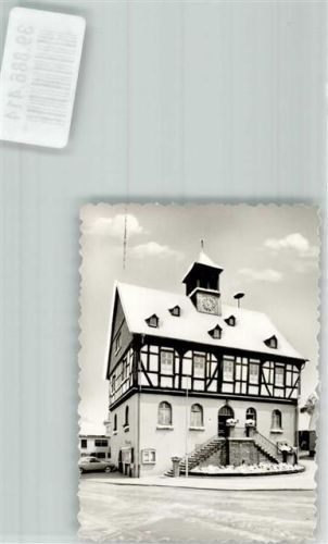 Bad Vilbel Winter Ort handschriftlich Foto Original aus Archiv eines Ansichtskartenverlags