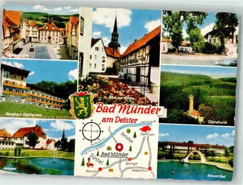 Bad Münder Kirche Pension Deisterholz Hotel Süntelturm Schwimmbad Wappen