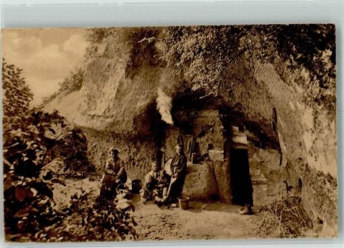 1918 Höhlenbewohner Frau Kinder
