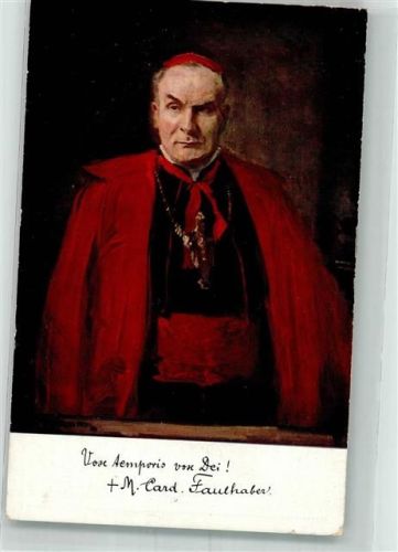 Kardinal Michael Faulhaber Erzbischof sign. Samberger Leo CHK Nr.2332 Faksimile