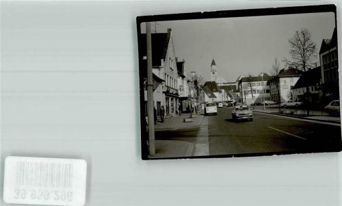 Babenhausen Auto Straße Geschäft Ort handschriftlich Foto Original aus Archiv eines Ansichtskartenverlags