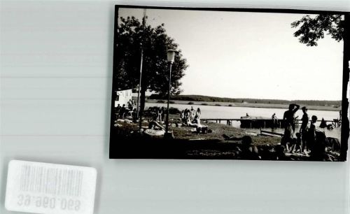 Obing Schwimmbad Ort handschriftlich Foto Original aus Archiv eines Ansichtskartenverlags