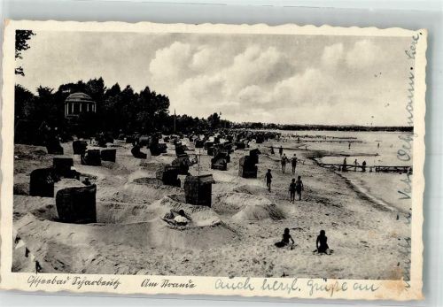 Scharbeutz 1942 Strand Pavillon Strandkörbe Verlag Julius Simonsen Nr. 7504