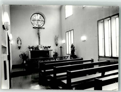 83607 W8150 Holzkirchen , Oberbay FOTO KEINE AK Inneres einer Kapelle Ort handschriftlich