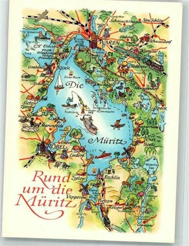 Röbel Landkarte Müritz