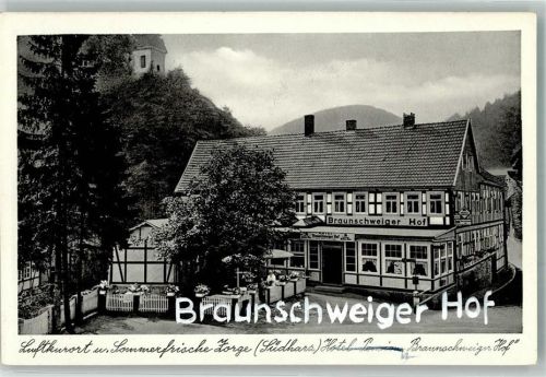 Zorge Gasthaus Braunschweiger Hof Foto AK