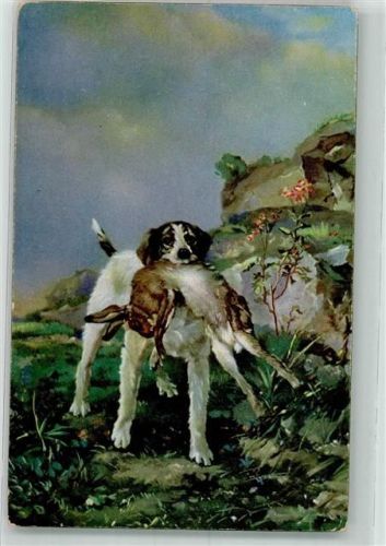 Hase sign. Rousseau Philippe Verlag Stengel Nr.47026
