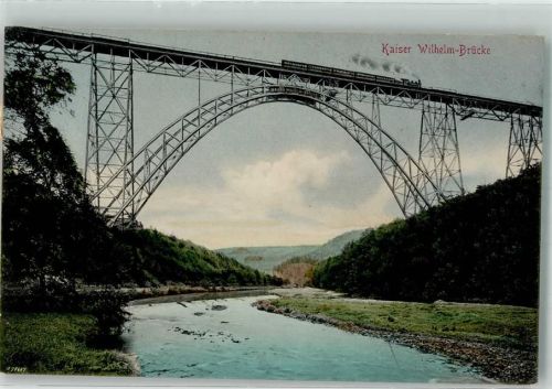 Remscheid 1910 Kaiser Wilhelm Brücke Eisenbahn