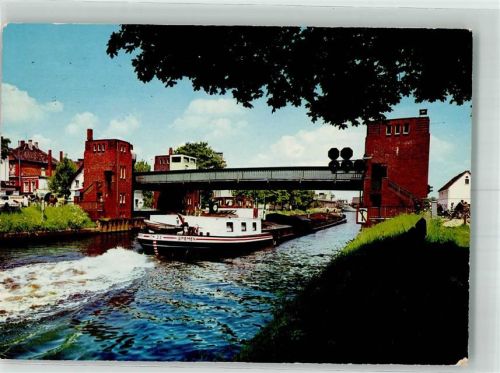 Oldenburg Amalienbrücke Kanal Frachtschiff Bremen