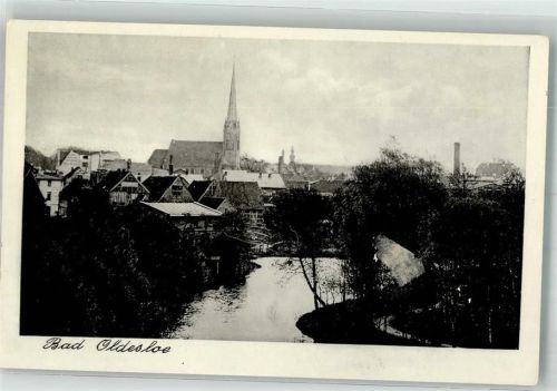 Bad Oldesloe Die Trave mit der Peter-Paul-Kirche Verlag Kumm Nr. 65
