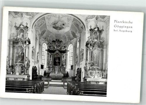 Göggingen Inneres der Pfarrkirche