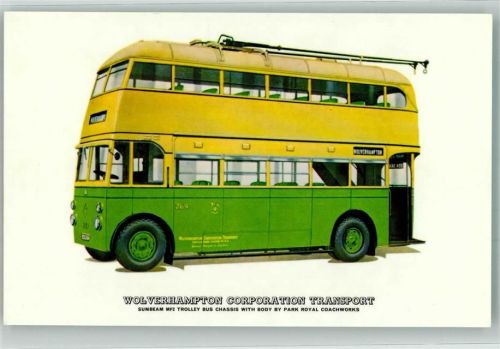 Doppeldecker Wolverhampton Corporation Transport Informationskarte