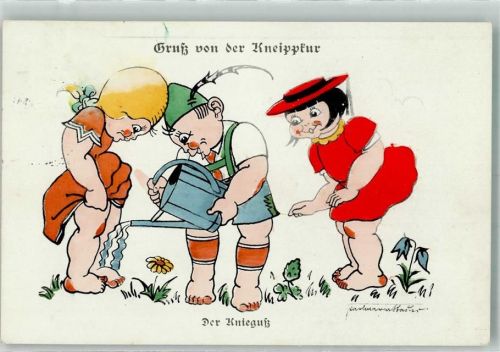 Humor Kneippkur Der Knieguß K.N. 41