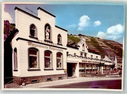 Walporzheim Weinstuben Winzerverein Gasthaus Ort handschriftlich Foto Original aus Archiv eines Ansichtskartenverlags