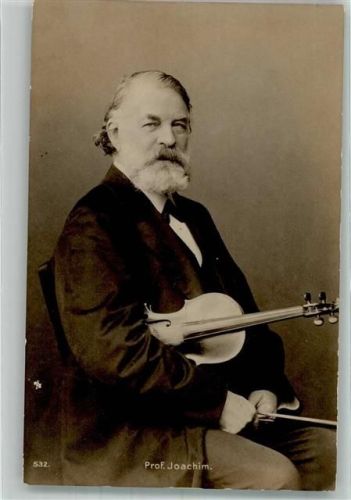 1900 Prof. Joachim mit der Geige