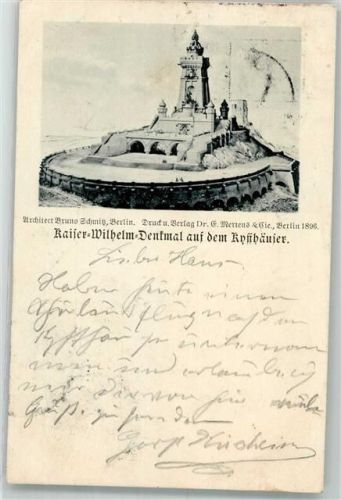Kyffhäuser 1897 Denkmal Kaiser Wilhelm