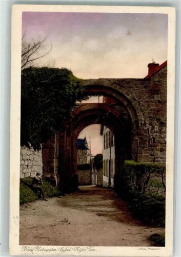 Nideggen 1928 Burg Nyts tor Foto Kranpohl